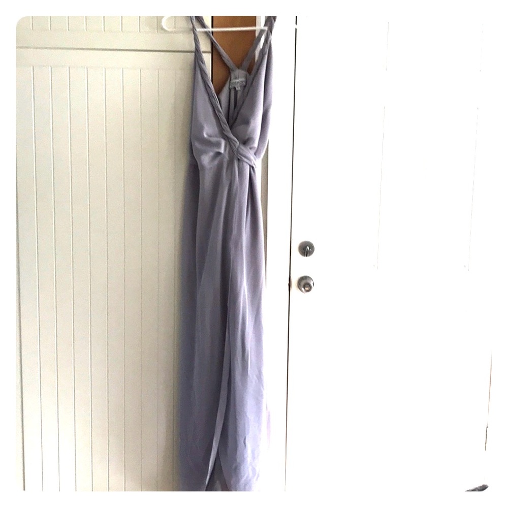 Joanna August long bridesmaid dress